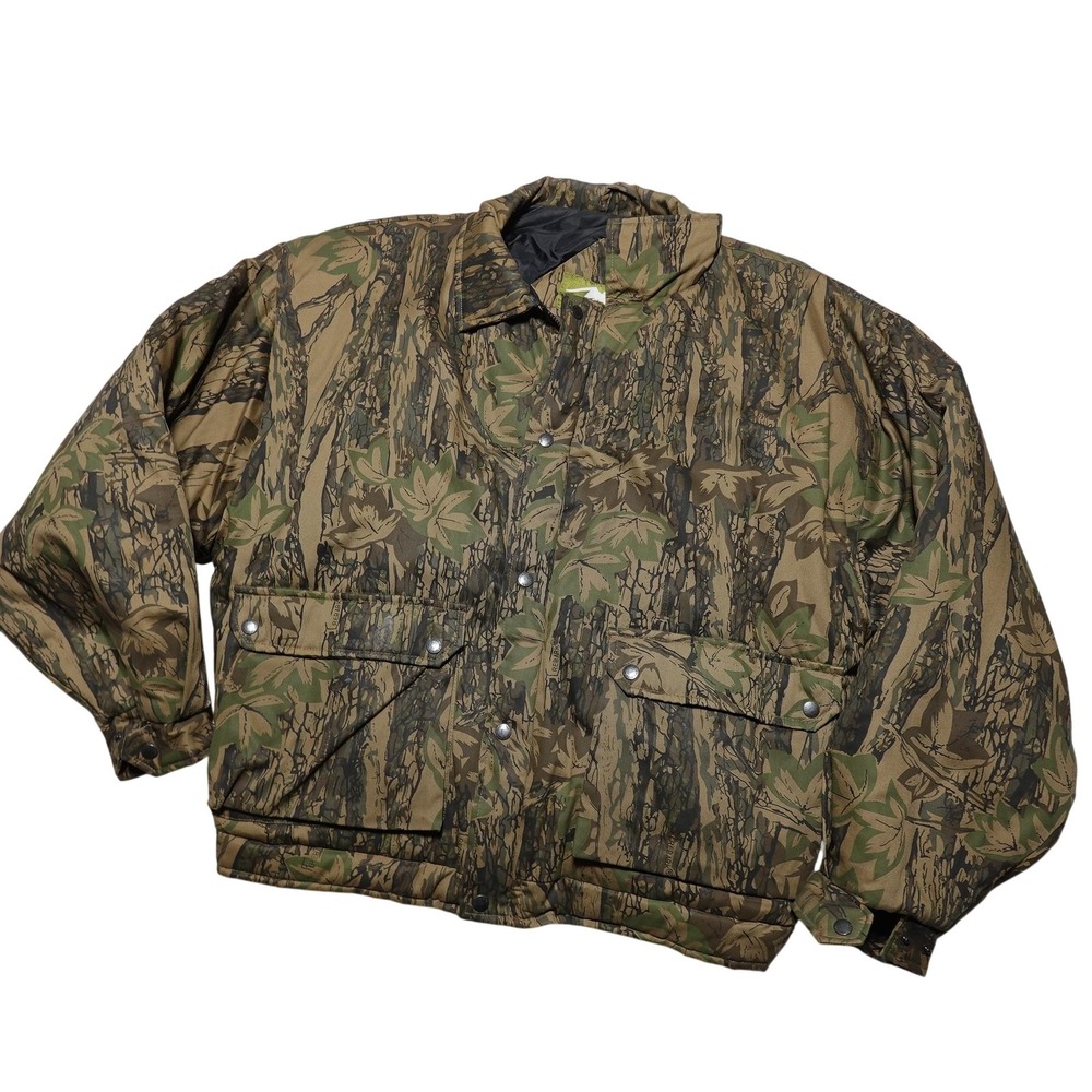 Northwest Territory Jacket Mens 2XL Brown Camo Canvas Insulated Hunting Outdoor